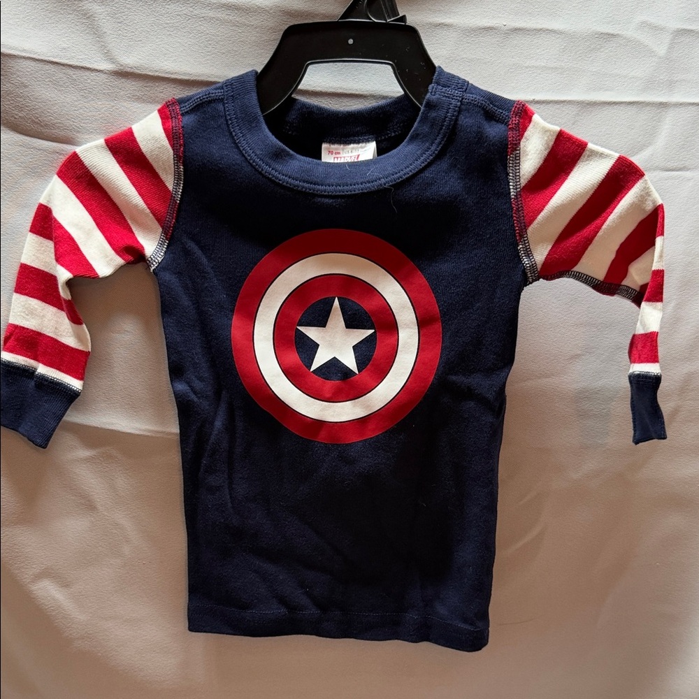 Marvel Baby Tee with Navy and‎ Red Logo
